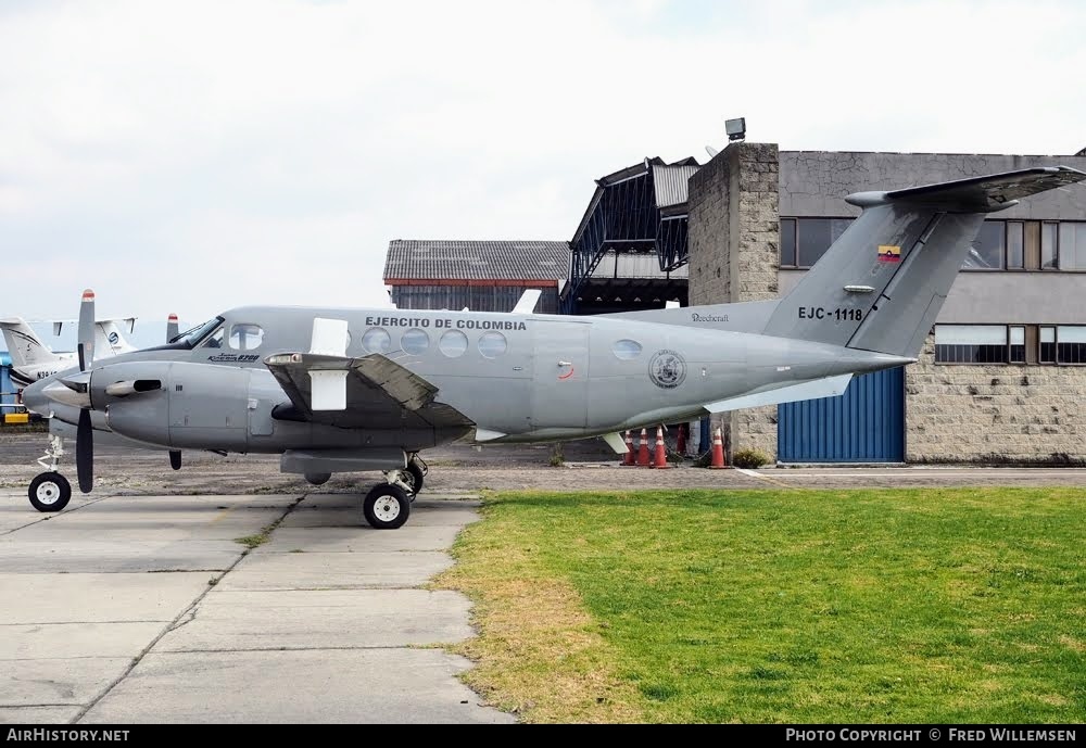 Aircraft Photo of EJC1118 | Beech B200 Super King Air | Colombia - Army | AirHistory.net #782271