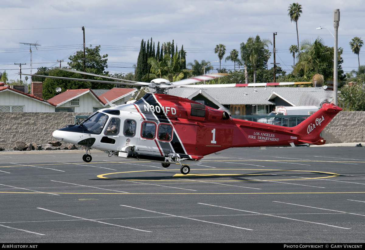 Aircraft Photo of N301FD | AgustaWestland AW-139 | Los Angeles City Fire Department | AirHistory.net #782453