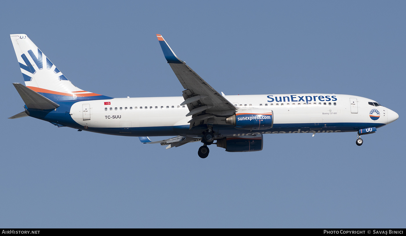 Aircraft Photo of TC-SUU | Boeing 737-86Q | SunExpress | AirHistory.net #782466