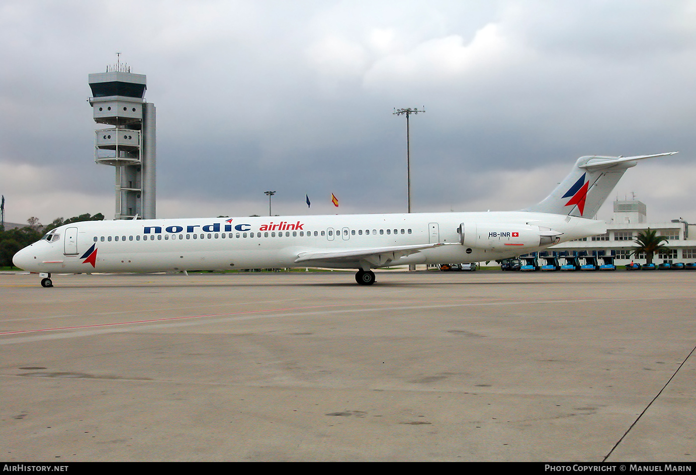 Aircraft Photo of HB-INR | McDonnell Douglas MD-82 (DC-9-82) | Nordic Airlink | AirHistory.net #782535
