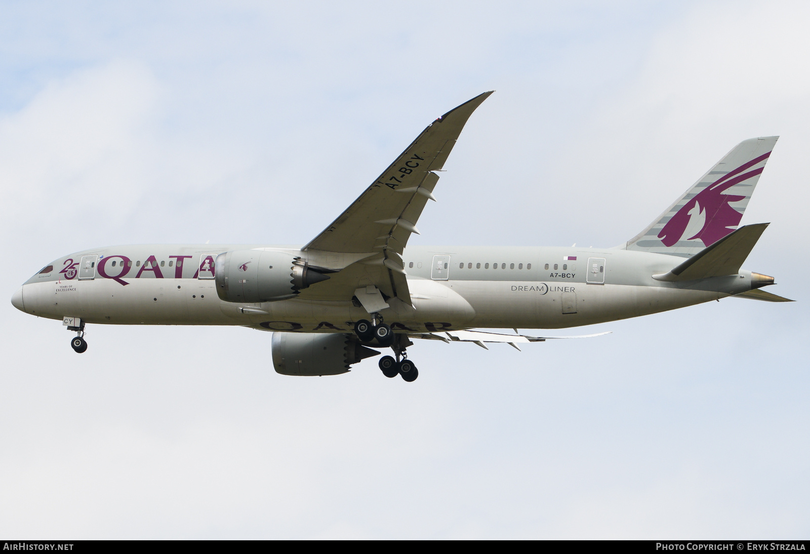 Aircraft Photo of A7-BCY | Boeing 787-8 Dreamliner | Qatar Airways | AirHistory.net #782548