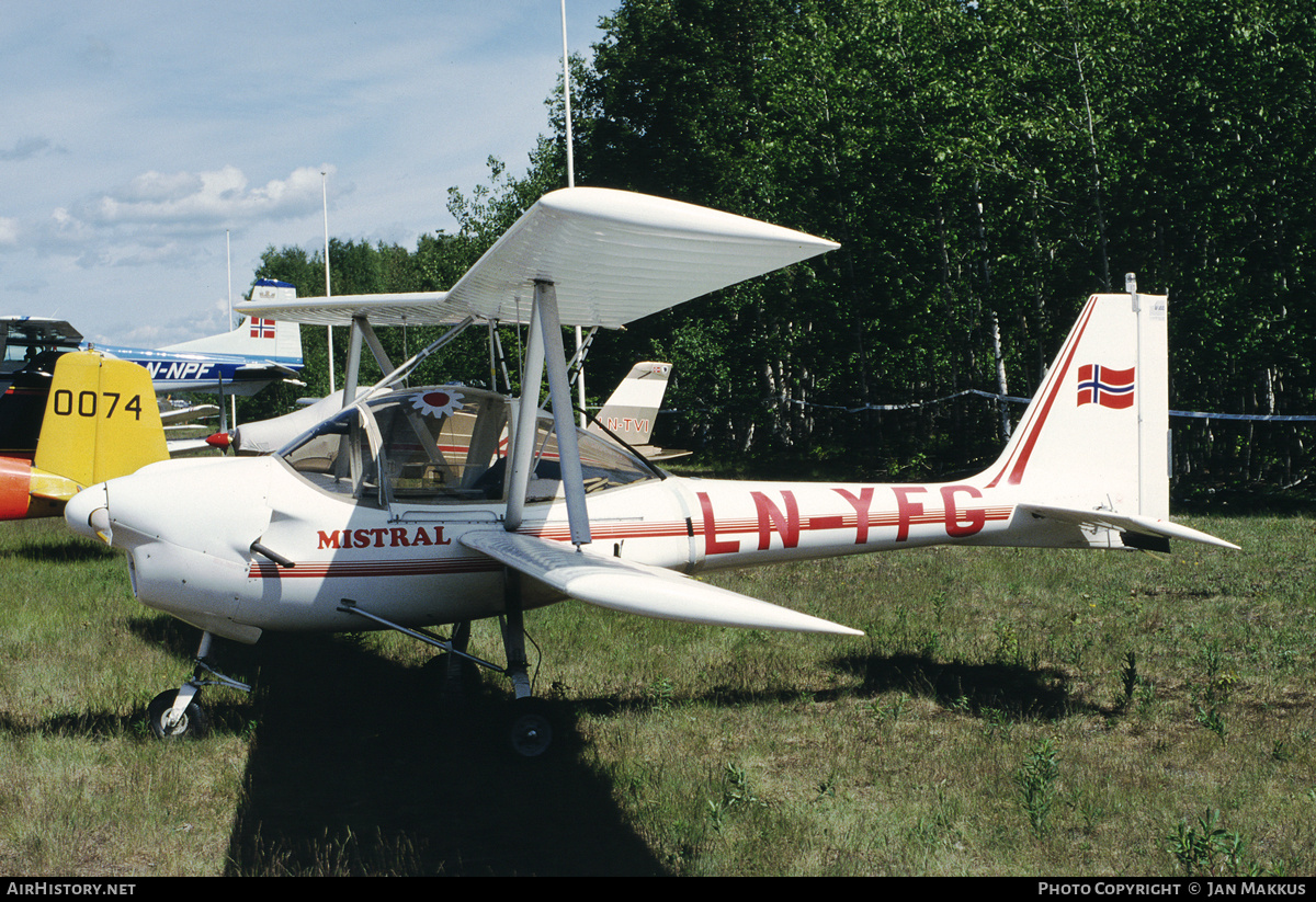 Aircraft Photo of LN-YFG | Aviasud AE-206 Mistral | AirHistory.net #782619
