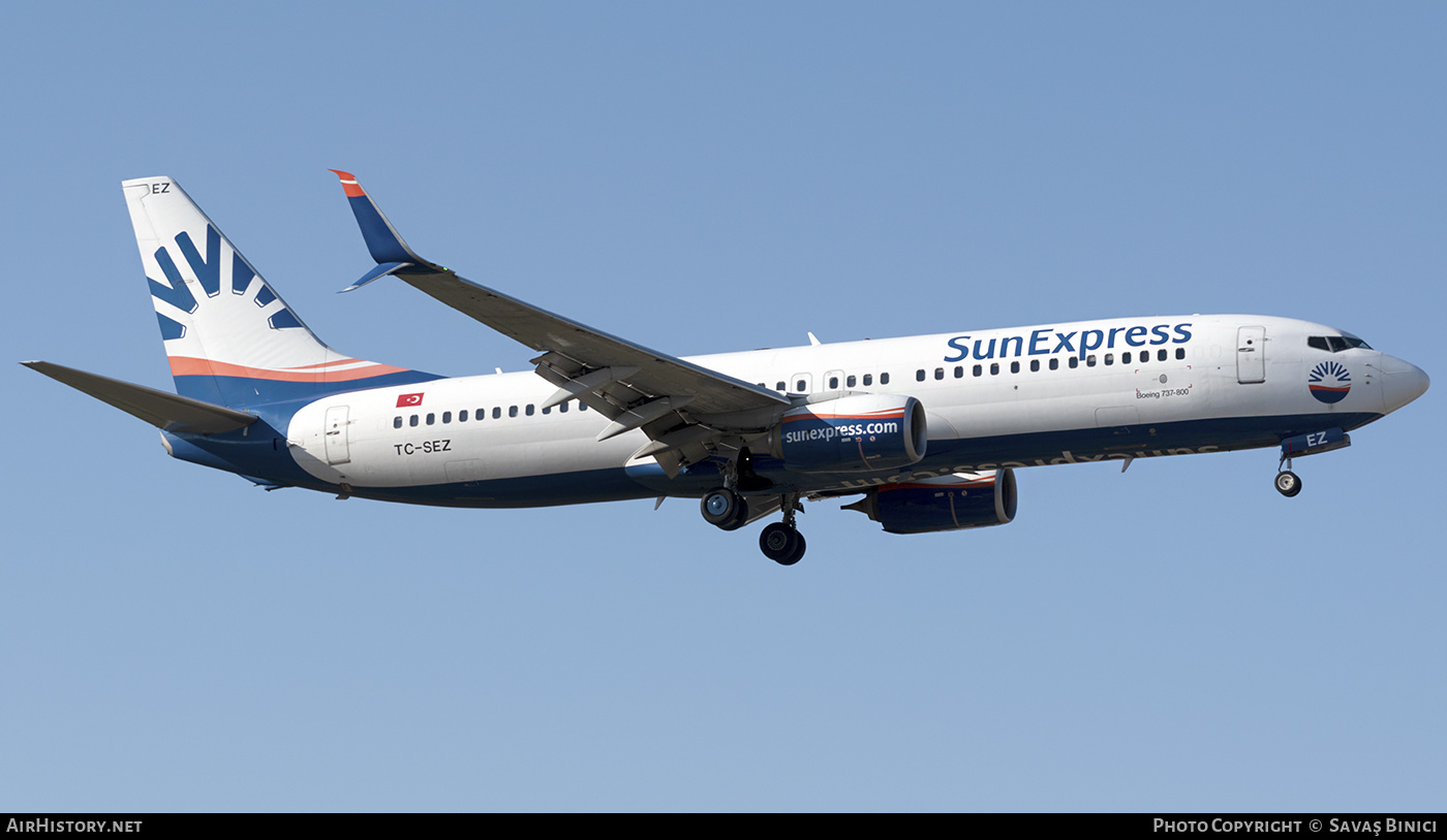 Aircraft Photo of TC-SEZ | Boeing 737-8HC | SunExpress | AirHistory.net #782717