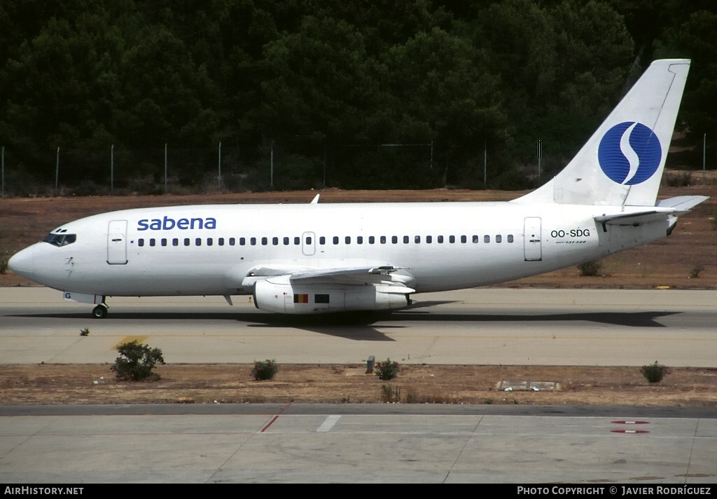 Aircraft Photo of OO-SDG | Boeing 737-229/Adv | Sabena | AirHistory.net #782730