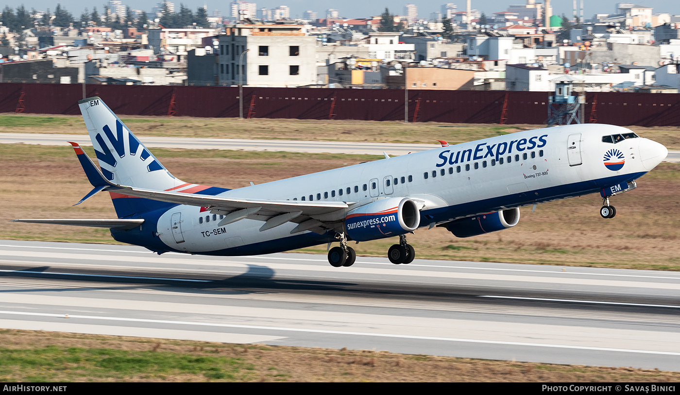 Aircraft Photo of TC-SEM | Boeing 737-8HC | SunExpress | AirHistory.net #782777