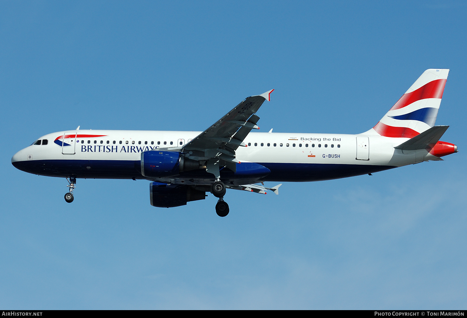 Aircraft Photo of G-BUSH | Airbus A320-211 | British Airways | AirHistory.net #782814