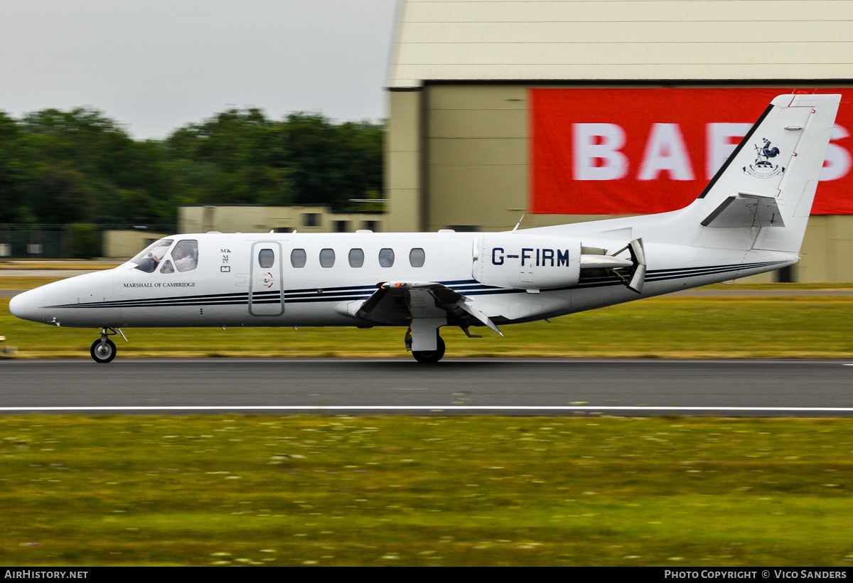 Aircraft Photo of G-FIRM | Cessna 550 Citation Bravo | Marshall of Cambridge | AirHistory.net #782824