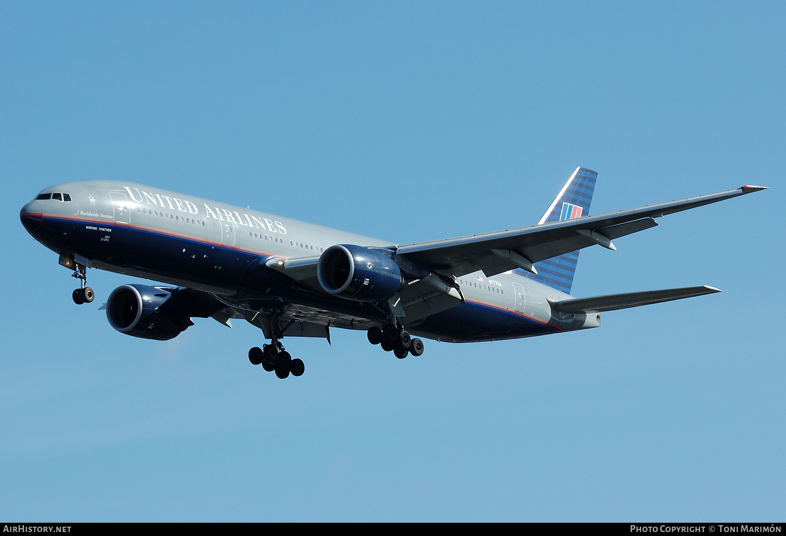 Aircraft Photo of N777UA | Boeing 777-222 | United Airlines | AirHistory.net #782827
