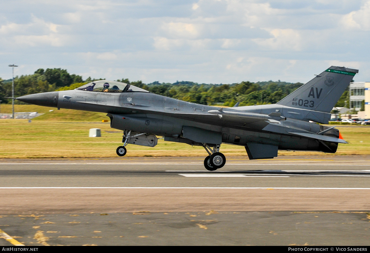 Aircraft Photo of 89-2023 / AF89-023 | General Dynamics F-16CM Fighting Falcon | USA - Air Force | AirHistory.net #782855
