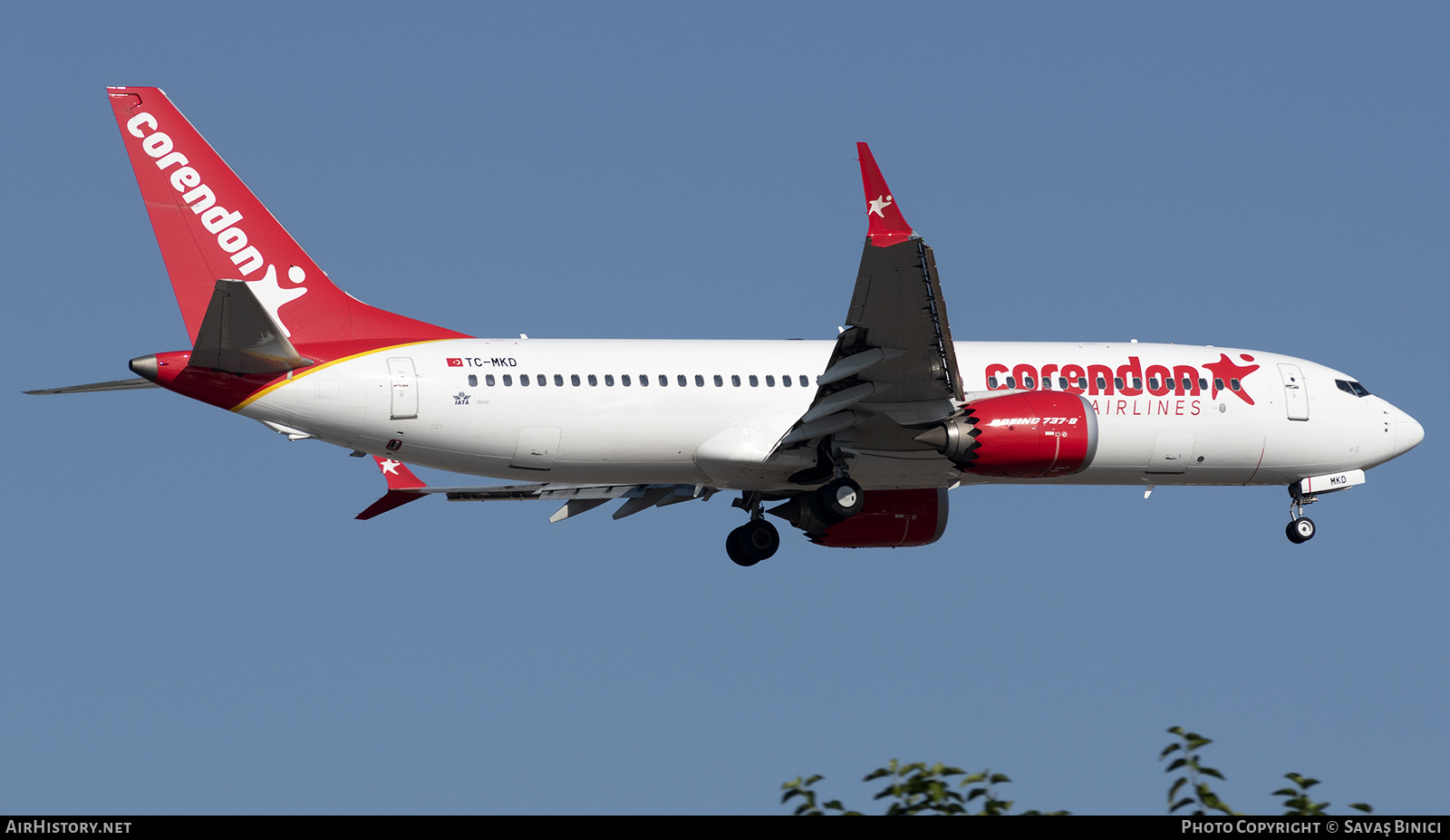 Aircraft Photo of TC-MKD | Boeing 737-8 Max 8 | Corendon Airlines | AirHistory.net #782920