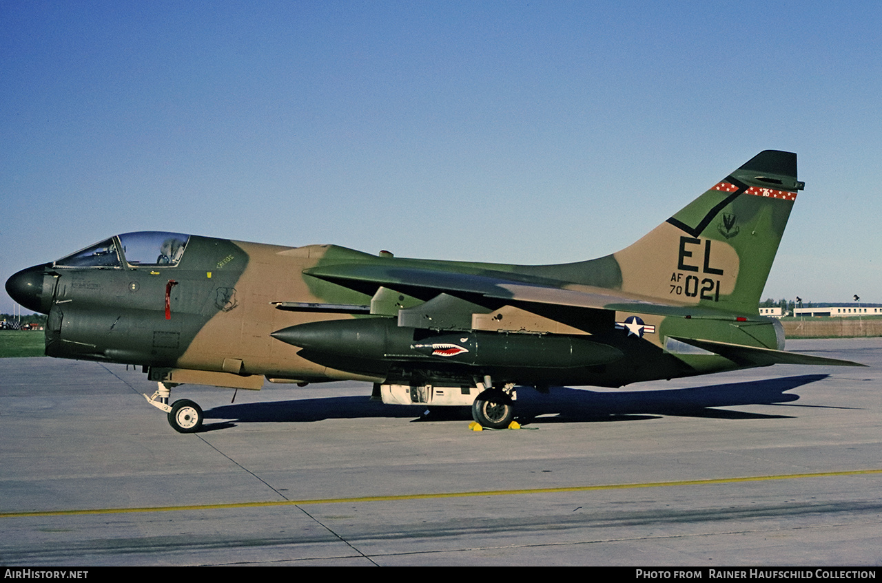Aircraft Photo of 70-1021 / AF70-021 | LTV A-7D Corsair II | USA - Air Force | AirHistory.net #782931