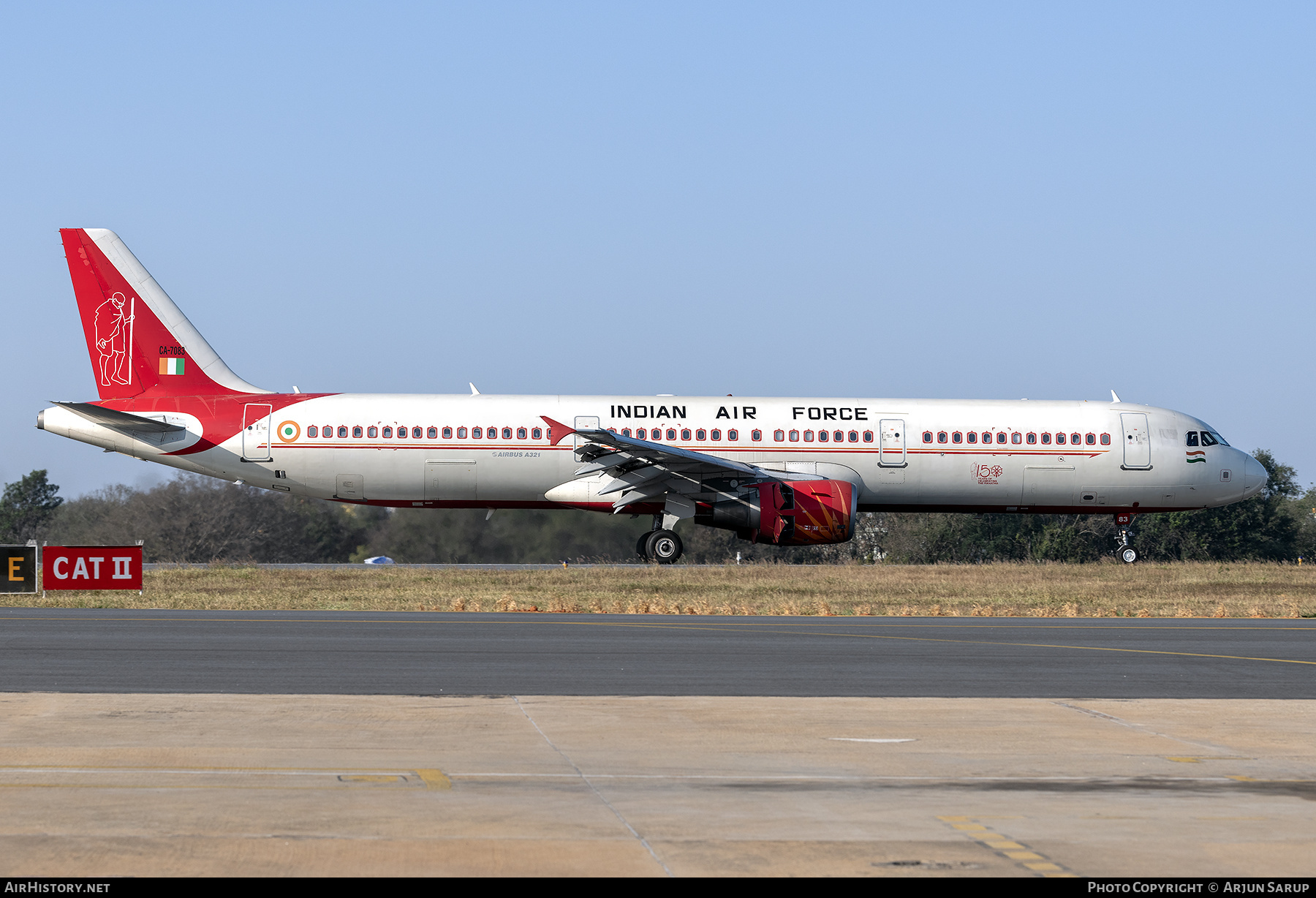 Aircraft Photo of CA-7083 | Airbus A321-211 | India - Air Force | AirHistory.net #782954