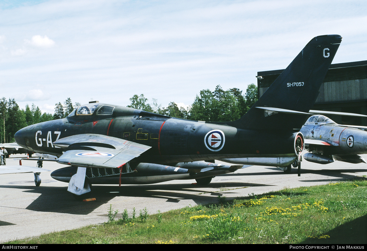 Aircraft Photo of 51-17053 | Republic RF-84F Thunderflash | Norway - Air Force | AirHistory.net #782956