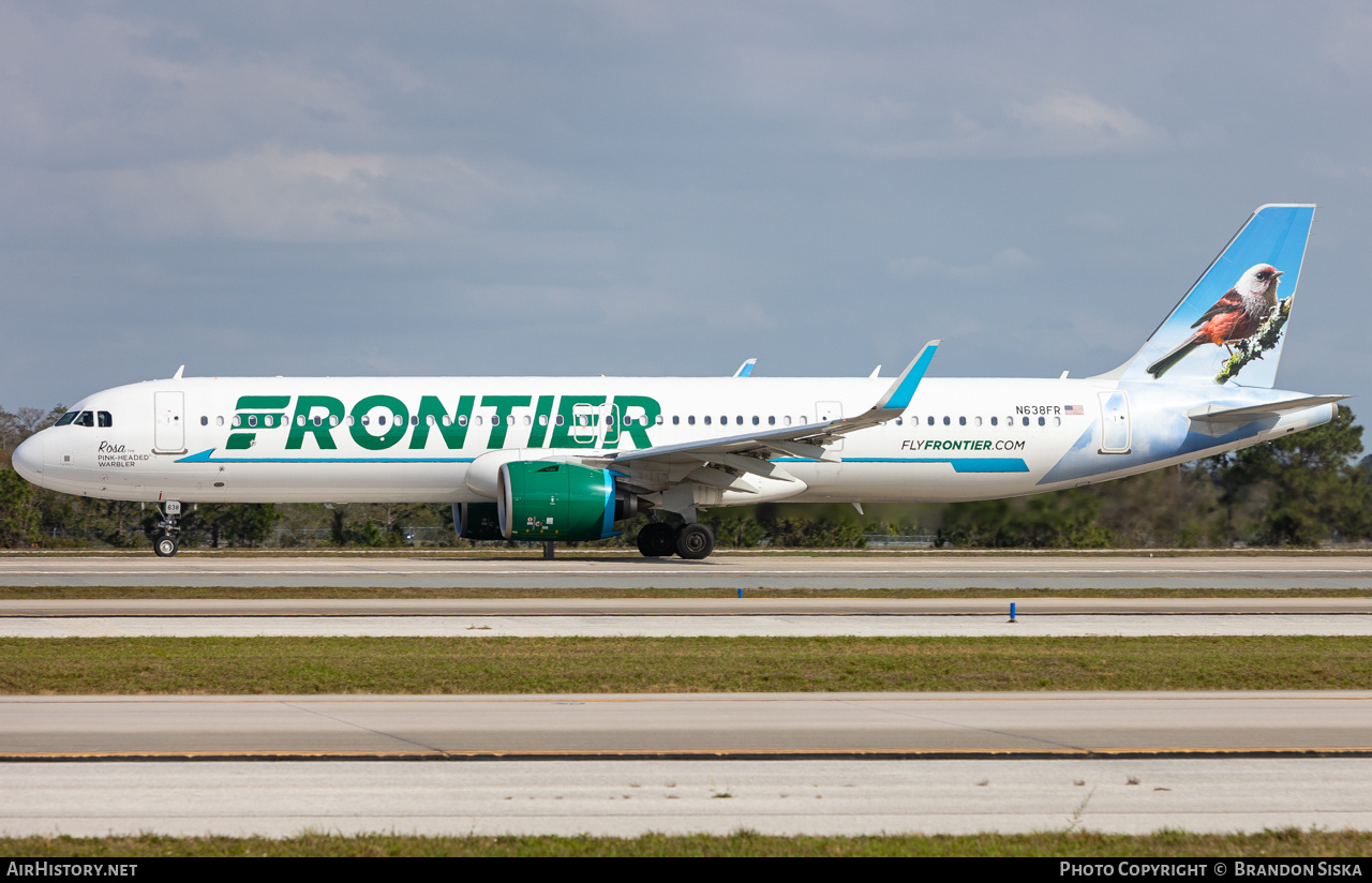 Aircraft Photo of N638FR | Airbus A321-271NX | Frontier Airlines | AirHistory.net #782983