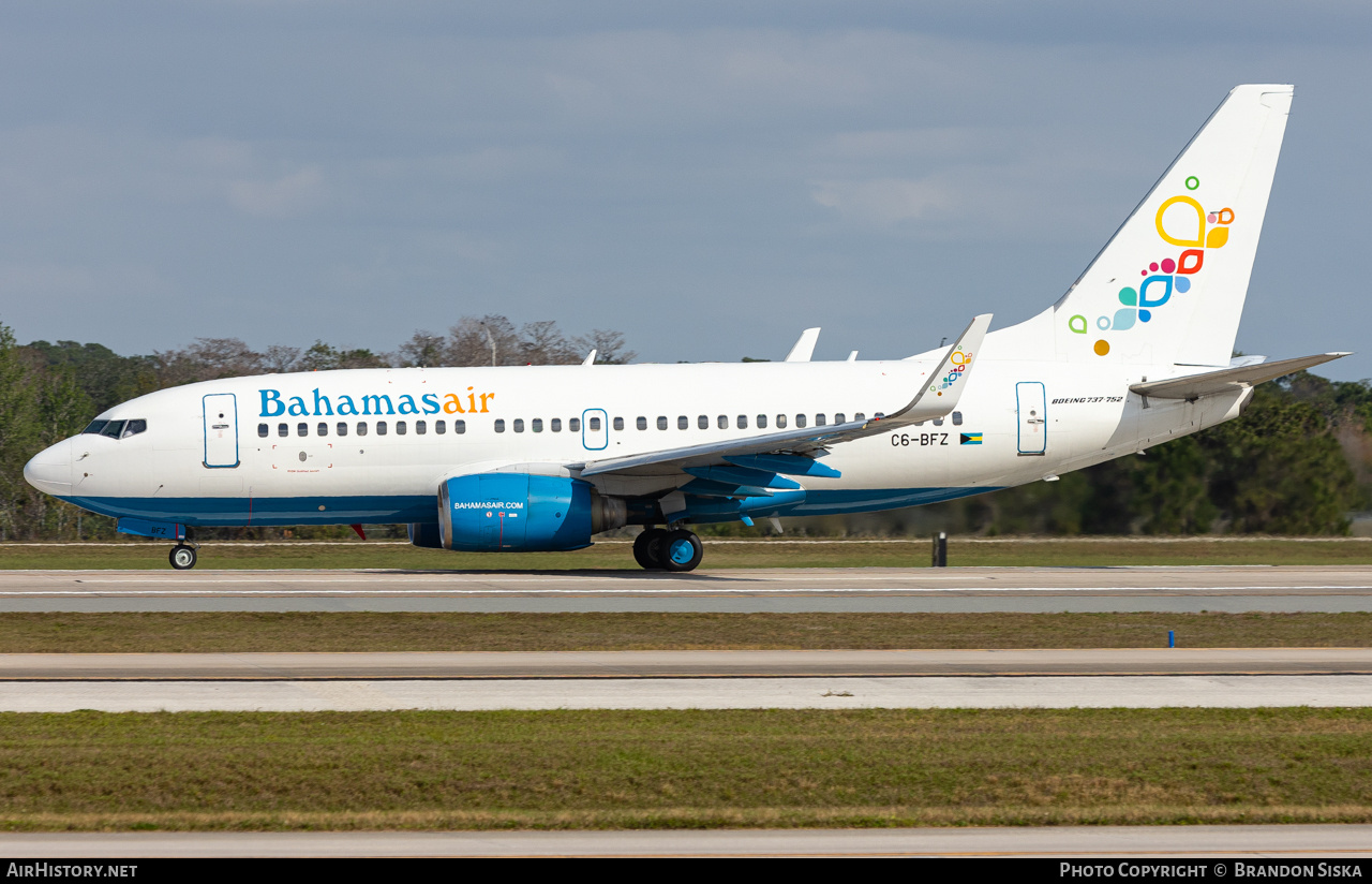Aircraft Photo of C6-BFZ | Boeing 737-752 | Bahamasair | AirHistory.net #782987