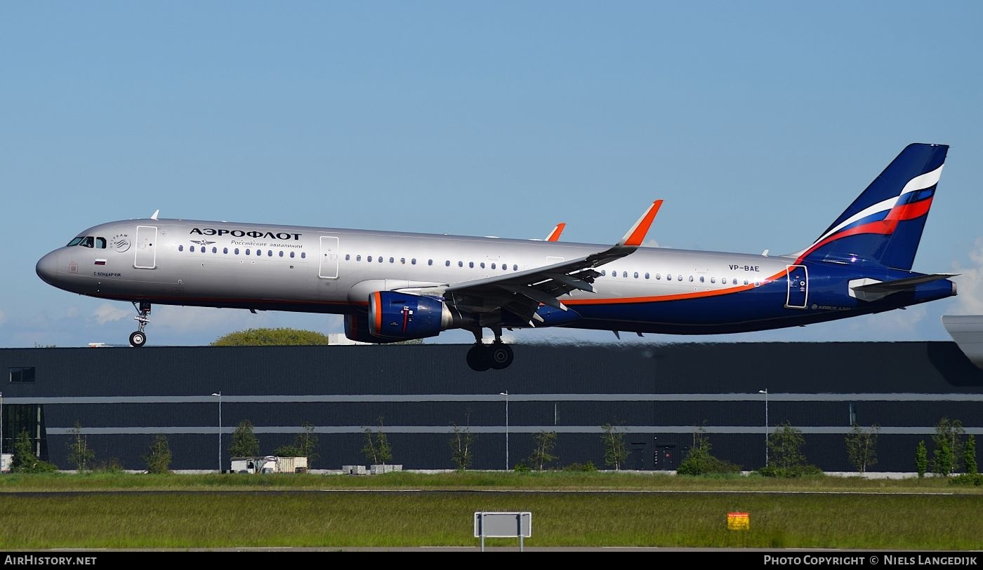 Aircraft Photo of VP-BAE | Airbus A321-211 | Aeroflot - Russian Airlines | AirHistory.net #783006