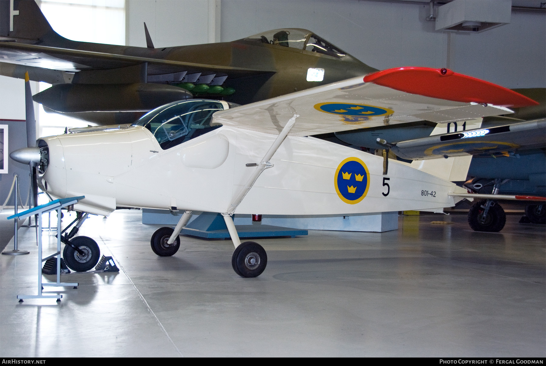 Aircraft Photo of 801-42 | Malmö MFI-9B Trainer | Sweden - Air Force | AirHistory.net #783013
