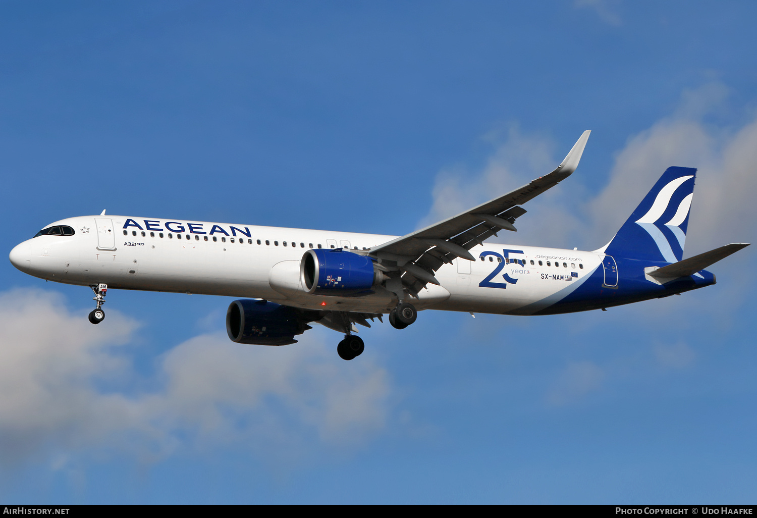 Aircraft Photo of SX-NAM | Airbus A321-271NX | Aegean Airlines | AirHistory.net #783047