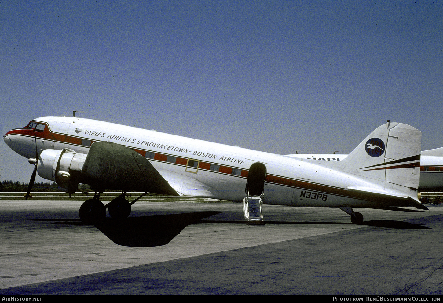 Aircraft Photo of N33PB | Douglas DC-3(C) | Naples Airlines & Provincetown-Boston Airline | AirHistory.net #783060