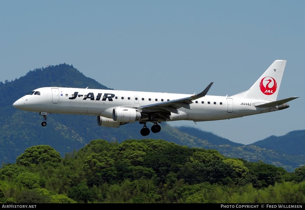 Aircraft Photo of JA244J | Embraer 190STD (ERJ-190-100STD) | J-Air | AirHistory.net #783064