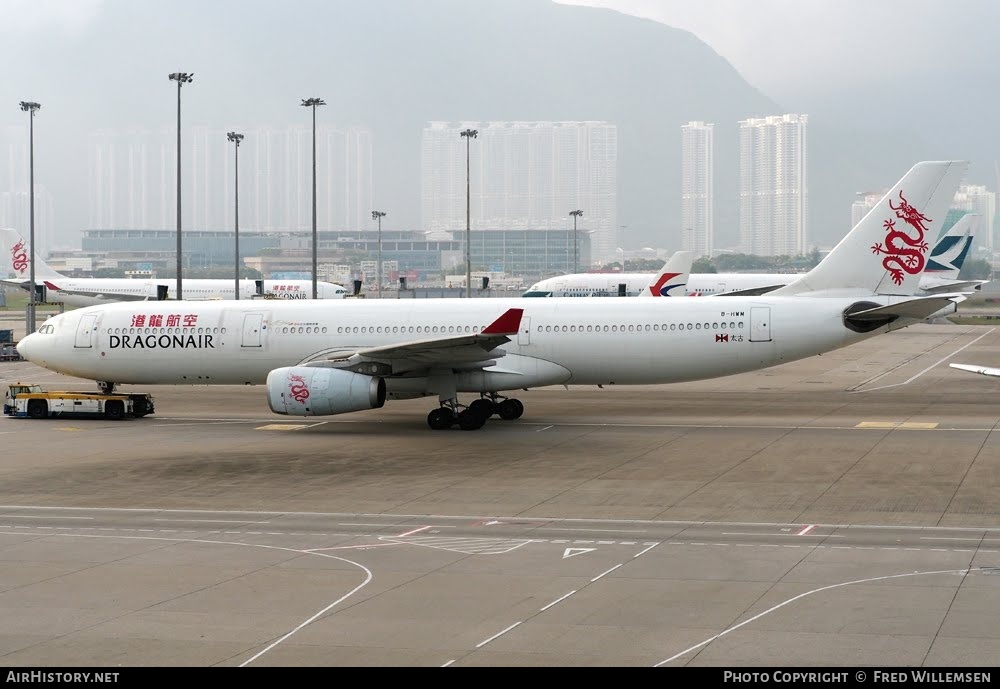 Aircraft Photo of B-HWM | Airbus A330-343E | Dragonair | AirHistory.net #783074