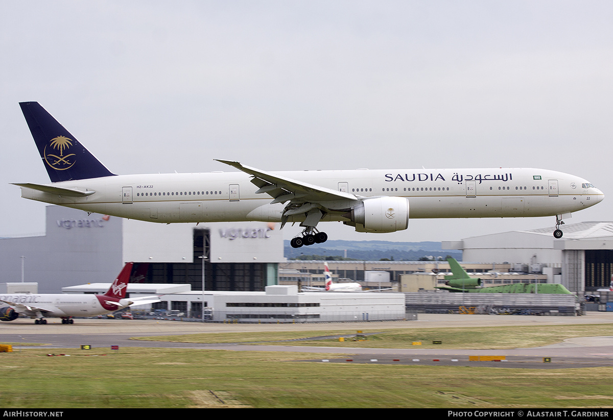 Aircraft Photo of HZ-AK22 | Boeing 777-368/ER | Saudia - Saudi Arabian Airlines | AirHistory.net #783113