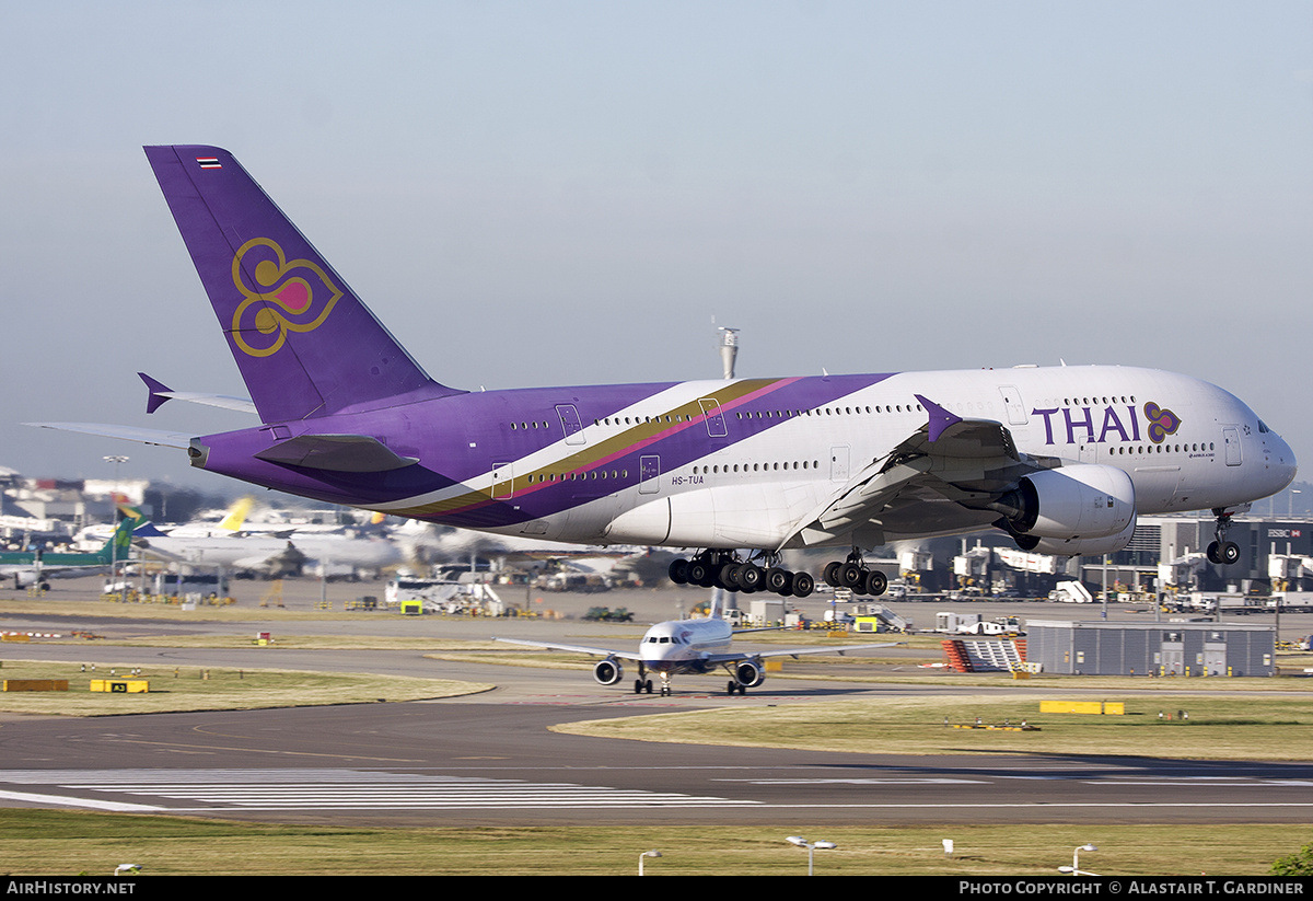 Aircraft Photo of HS-TUA | Airbus A380-841 | Thai Airways International | AirHistory.net #783120