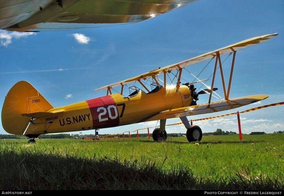 Aircraft Photo of N52533 / 2390 | Stearman PT-17 Kaydet (A75N1) | USA - Navy | AirHistory.net #783211