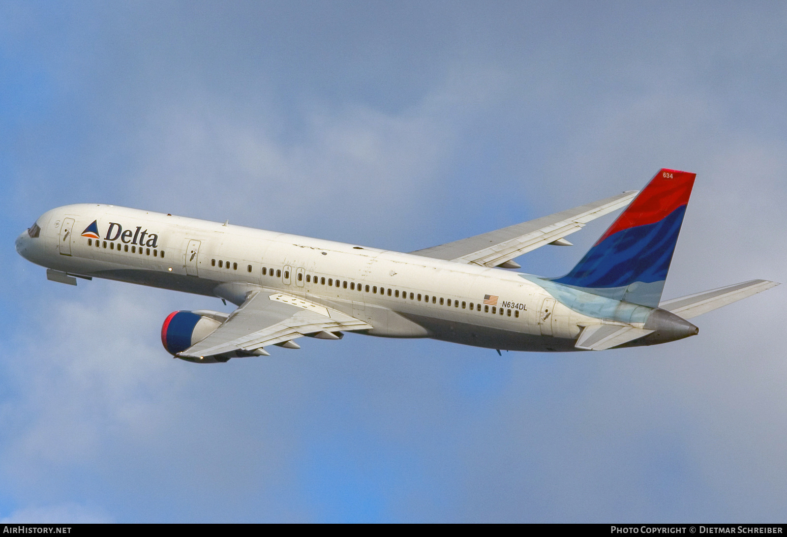 Aircraft Photo of N634DL | Boeing 757-232 | Delta Air Lines | AirHistory.net #783227