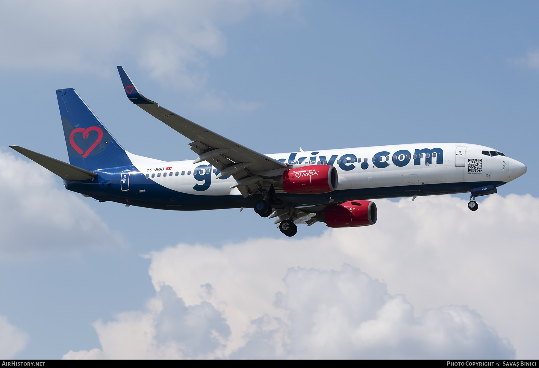 Aircraft Photo of TC-MGD | Boeing 737-8K5 | MGA - Mavi Gok Aviation | AirHistory.net #783230