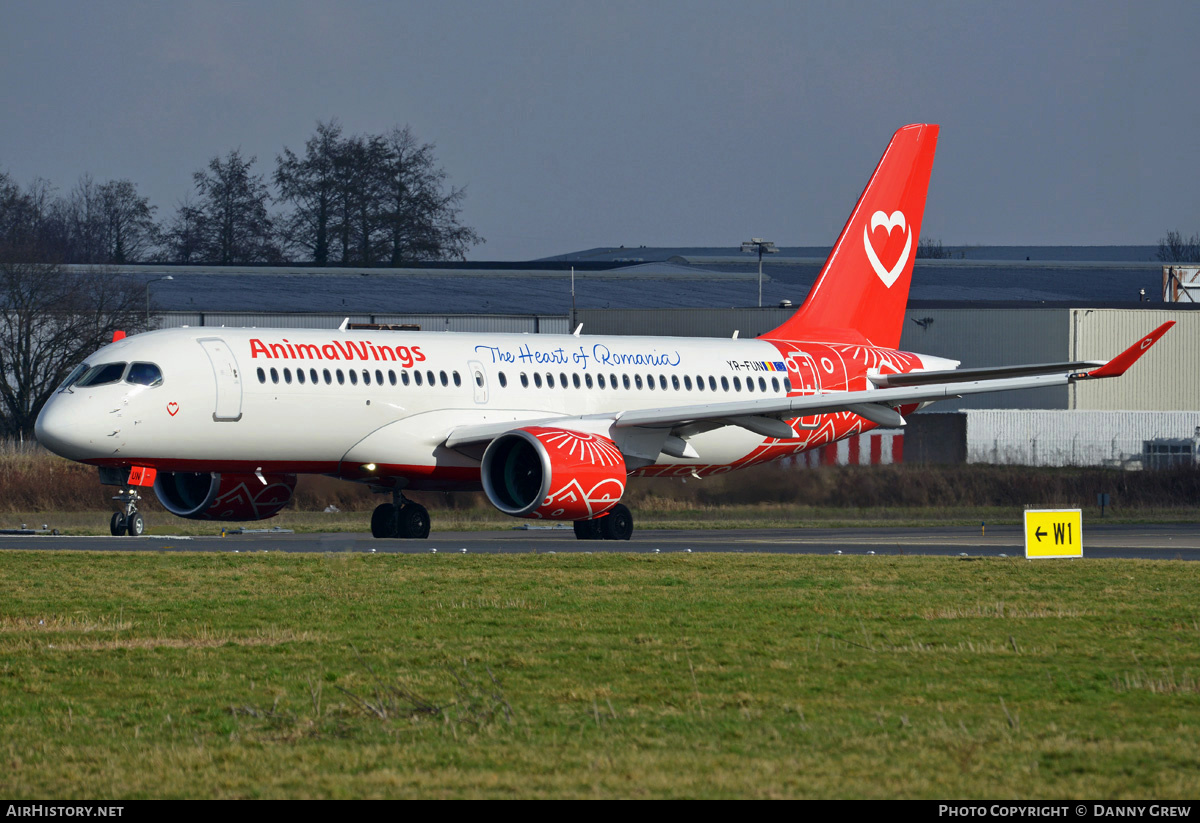 Aircraft Photo of YR-FUN | Airbus A220-300 (BD-500-1A11) | Animawings | AirHistory.net #783237
