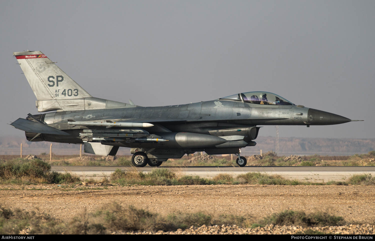 Aircraft Photo of 91-0403 / AF91-403 | Lockheed F-16CM Fighting Falcon | USA - Air Force | AirHistory.net #783253