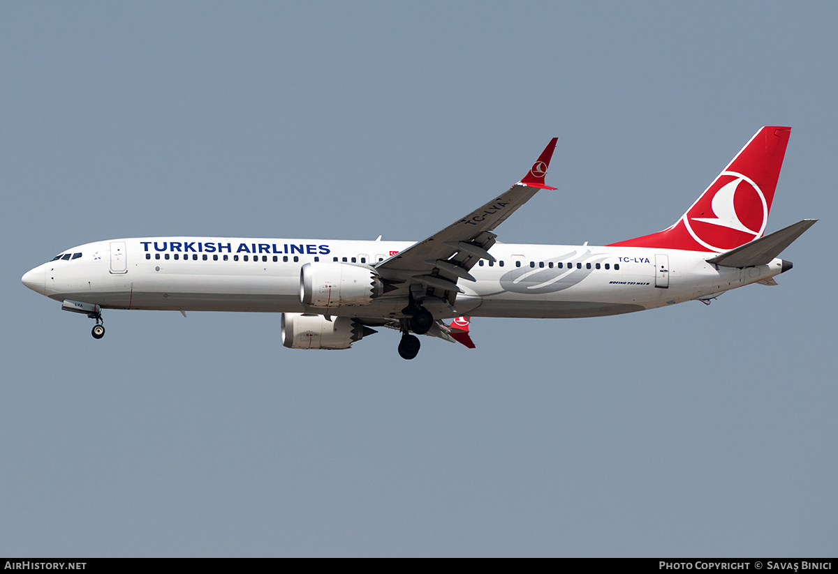 Aircraft Photo of TC-LYA | Boeing 737-9 Max 9 | Turkish Airlines | AirHistory.net #783270