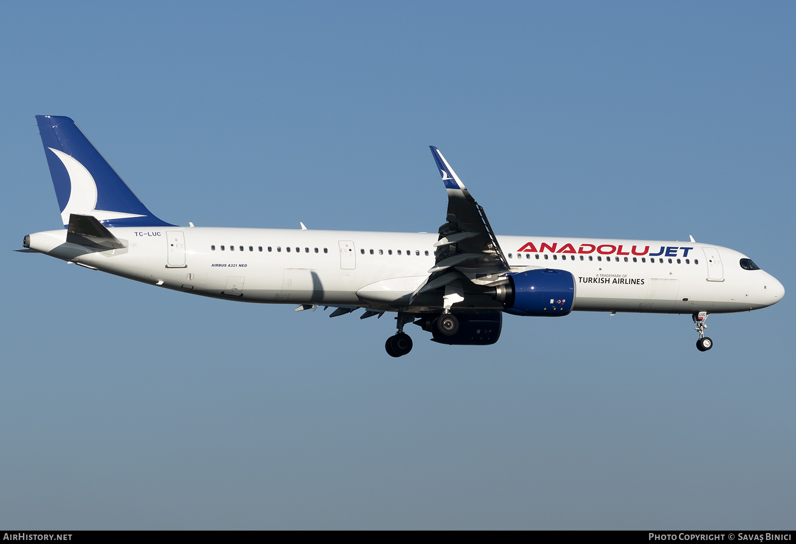 Aircraft Photo of TC-LUE | Airbus A321-271NX | AnadoluJet | AirHistory.net #783271