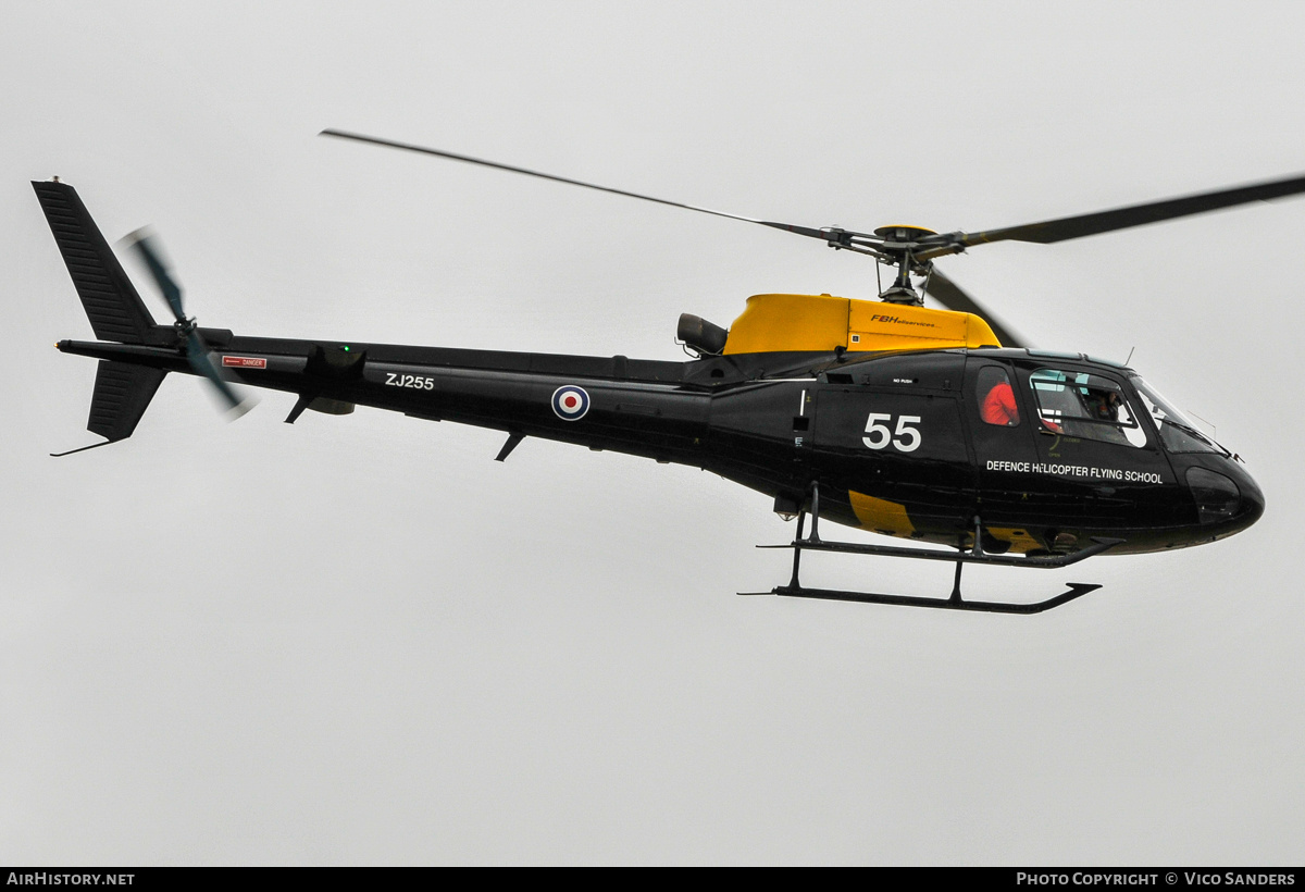 Aircraft Photo of ZJ255 | Eurocopter AS-350BB Squirrel HT1 | UK - Air Force | AirHistory.net #783285