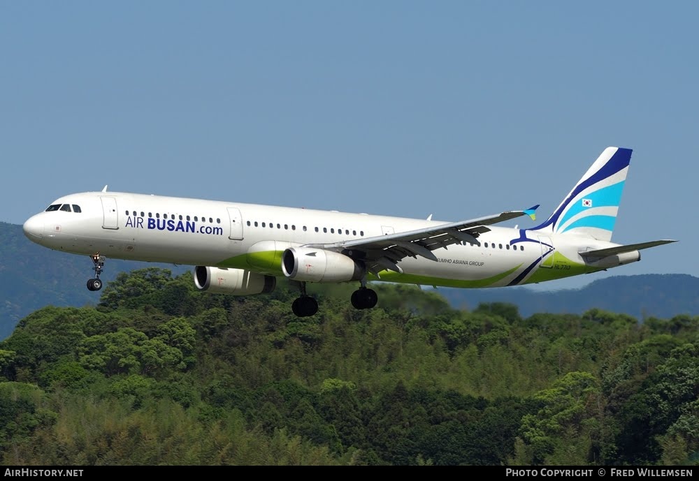Aircraft Photo of HL7713 | Airbus A321-231 | Air Busan | AirHistory.net #783382