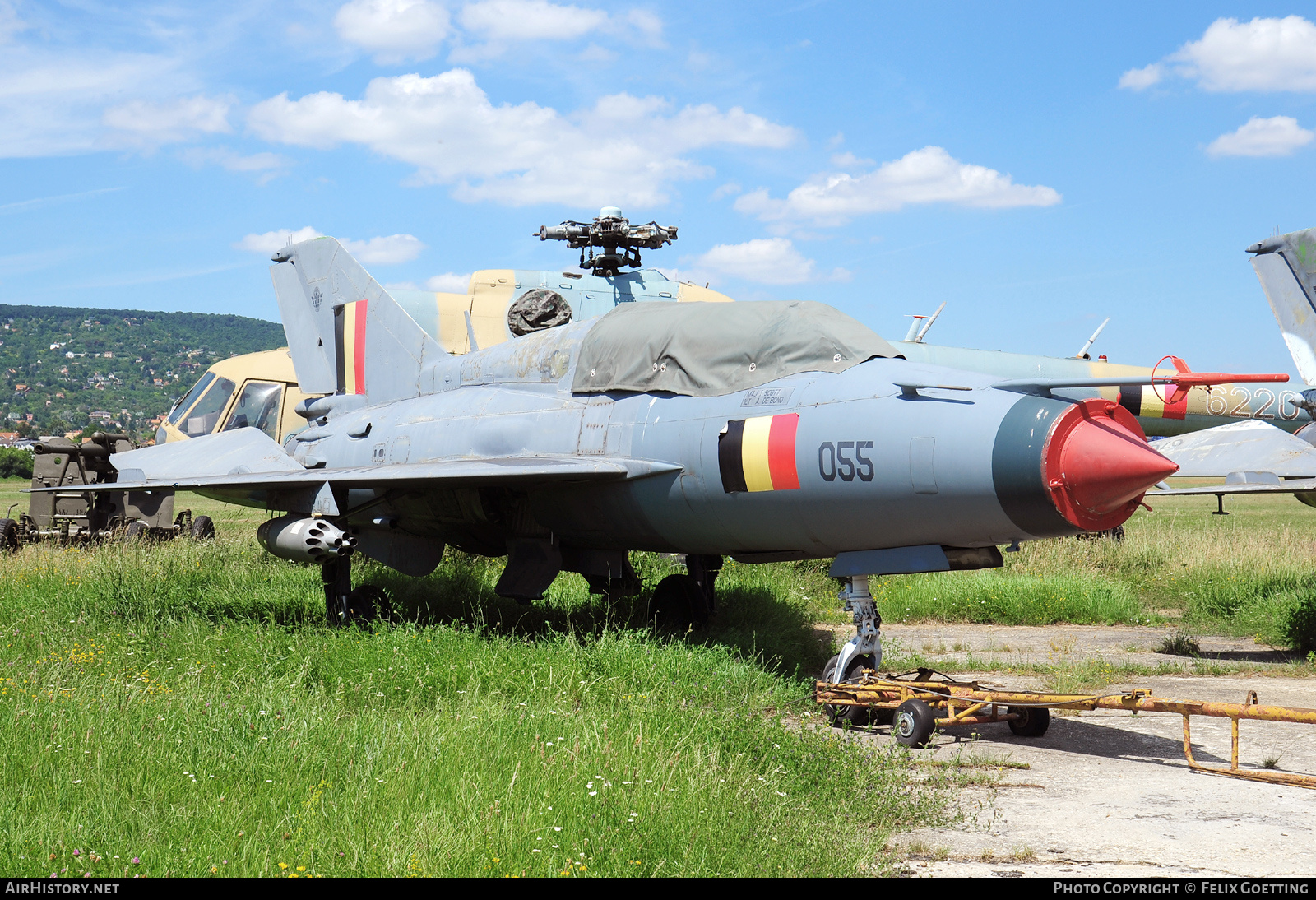 Aircraft Photo of 055 | Mikoyan-Gurevich MiG-21UM | Hungary - Air Force | Belgium - Air Force | AirHistory.net #783455