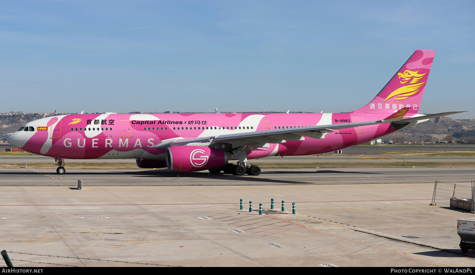 Aircraft Photo of B-8982 | Airbus A330-243 | Capital Airlines | AirHistory.net #783537