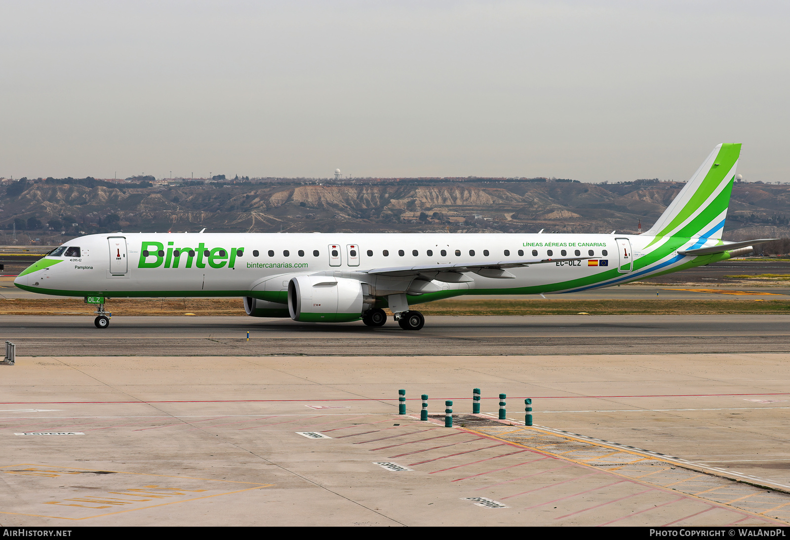 Aircraft Photo of EC-OLZ | Embraer 195-E2 (ERJ-190-400 STD) | Binter Canarias | AirHistory.net #783545