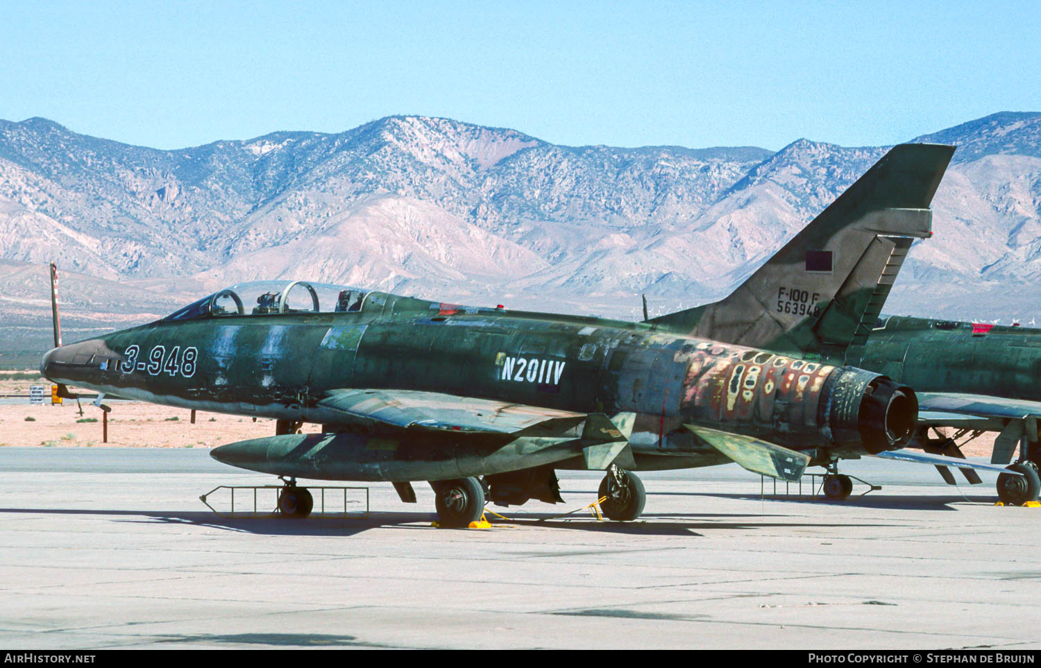 Aircraft Photo of N2011V / 563948 | North American F-100F Super Sabre | USA - Air Force | AirHistory.net #783632