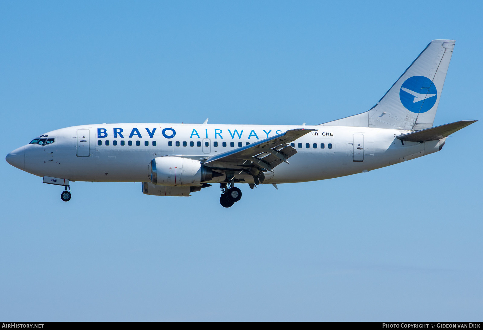 Aircraft Photo of UR-CNE | Boeing 737-505 | Bravo Airways | AirHistory.net #783672