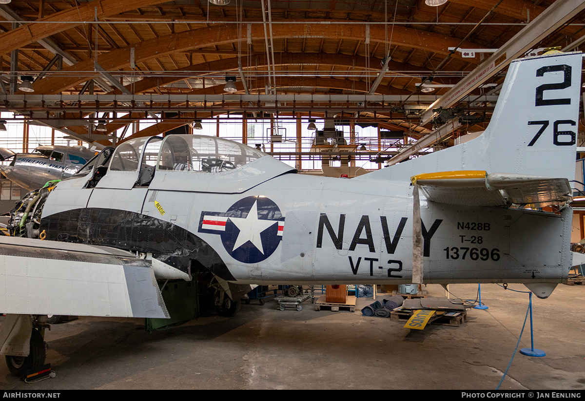 Aircraft Photo of N428B / 137696 | North American T-28B Trojan | USA - Navy | AirHistory.net #783686