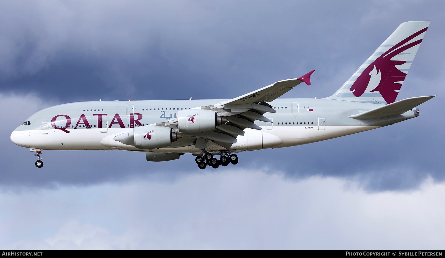 Aircraft Photo of A7-APF | Airbus A380-861 | Qatar Airways | AirHistory.net #783723