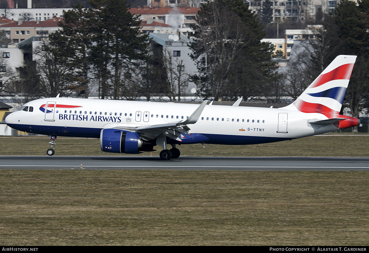 Aircraft Photo of G-TTNY | Airbus A320-251N | British Airways | AirHistory.net #783791