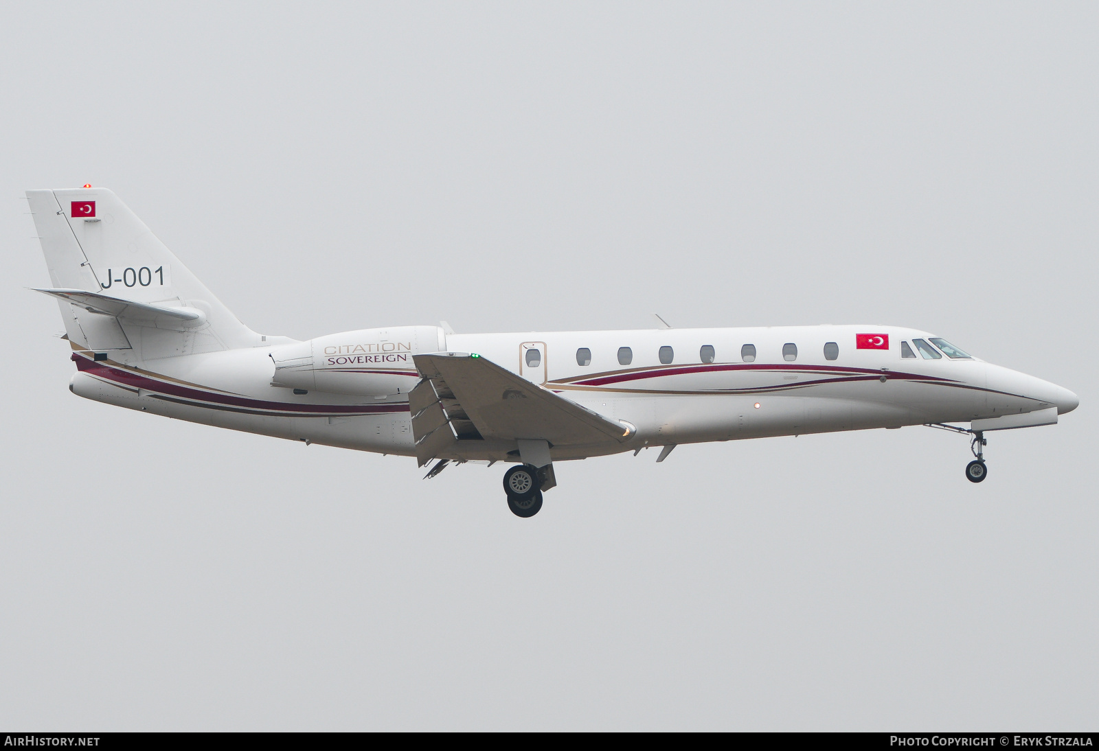 Aircraft Photo of J-001 | Cessna 680 Citation Sovereign | Turkey - Jandarma | AirHistory.net #783812