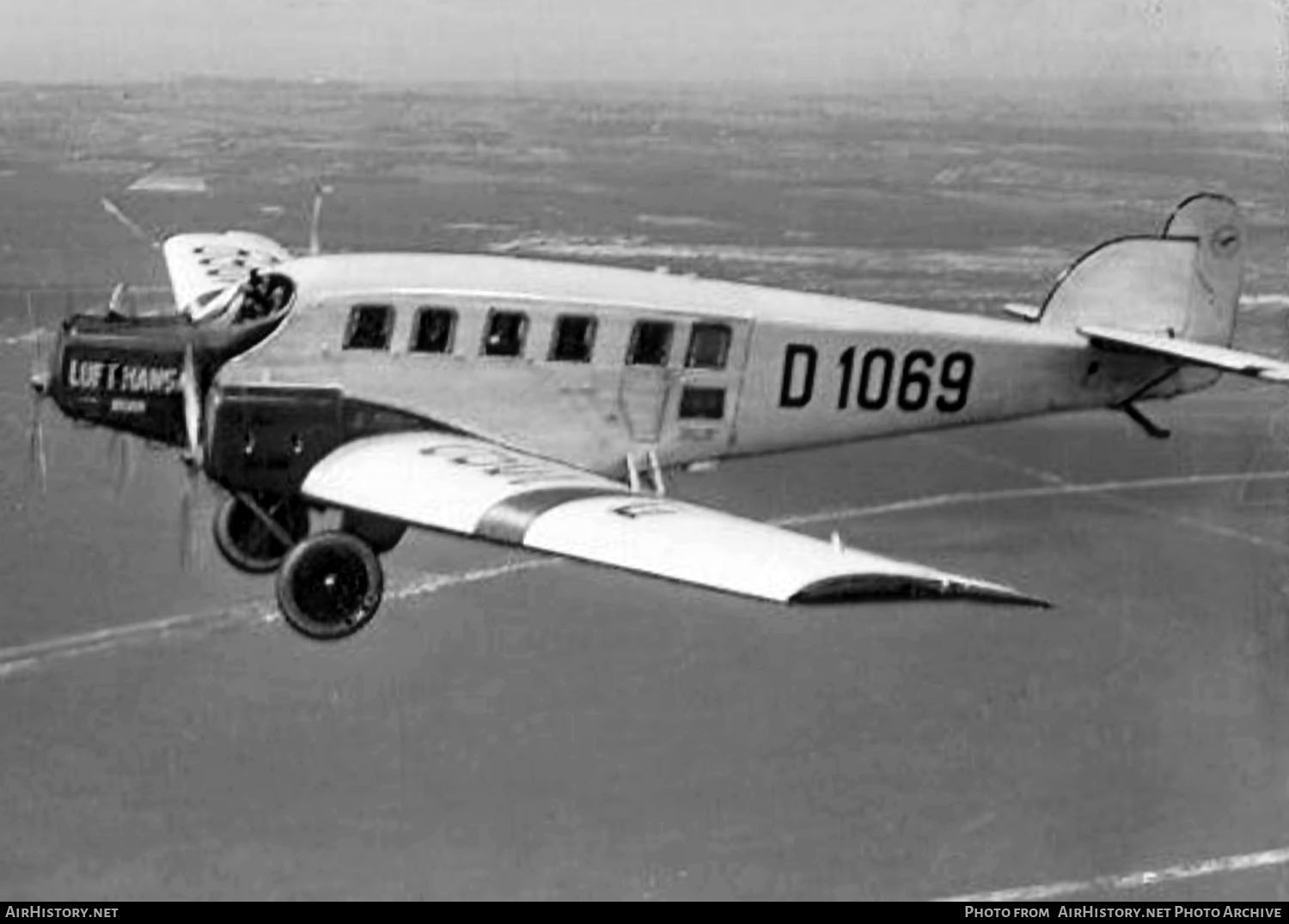 Aircraft Photo of D-1069 | Junkers G24a | Deutsche Luft Hansa | AirHistory.net #783834