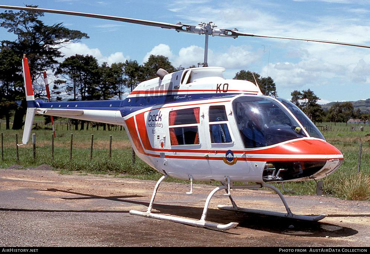 Aircraft Photo of ZK-HKO / KO | Bell 206B-2 JetRanger II | Beck Helicopters | AirHistory.net #783842