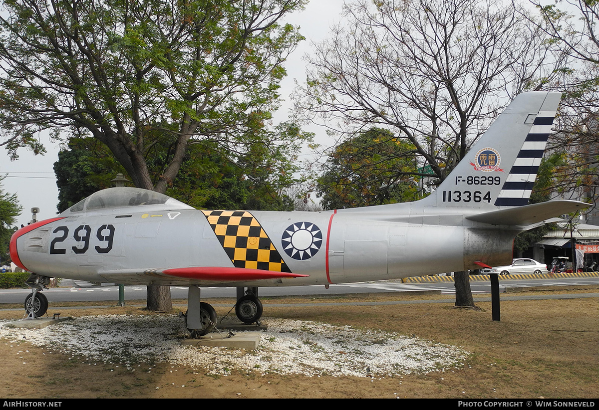 Aircraft Photo of F-86299 / 113364 | North American F-86F Sabre | Taiwan - Air Force | AirHistory.net #783860