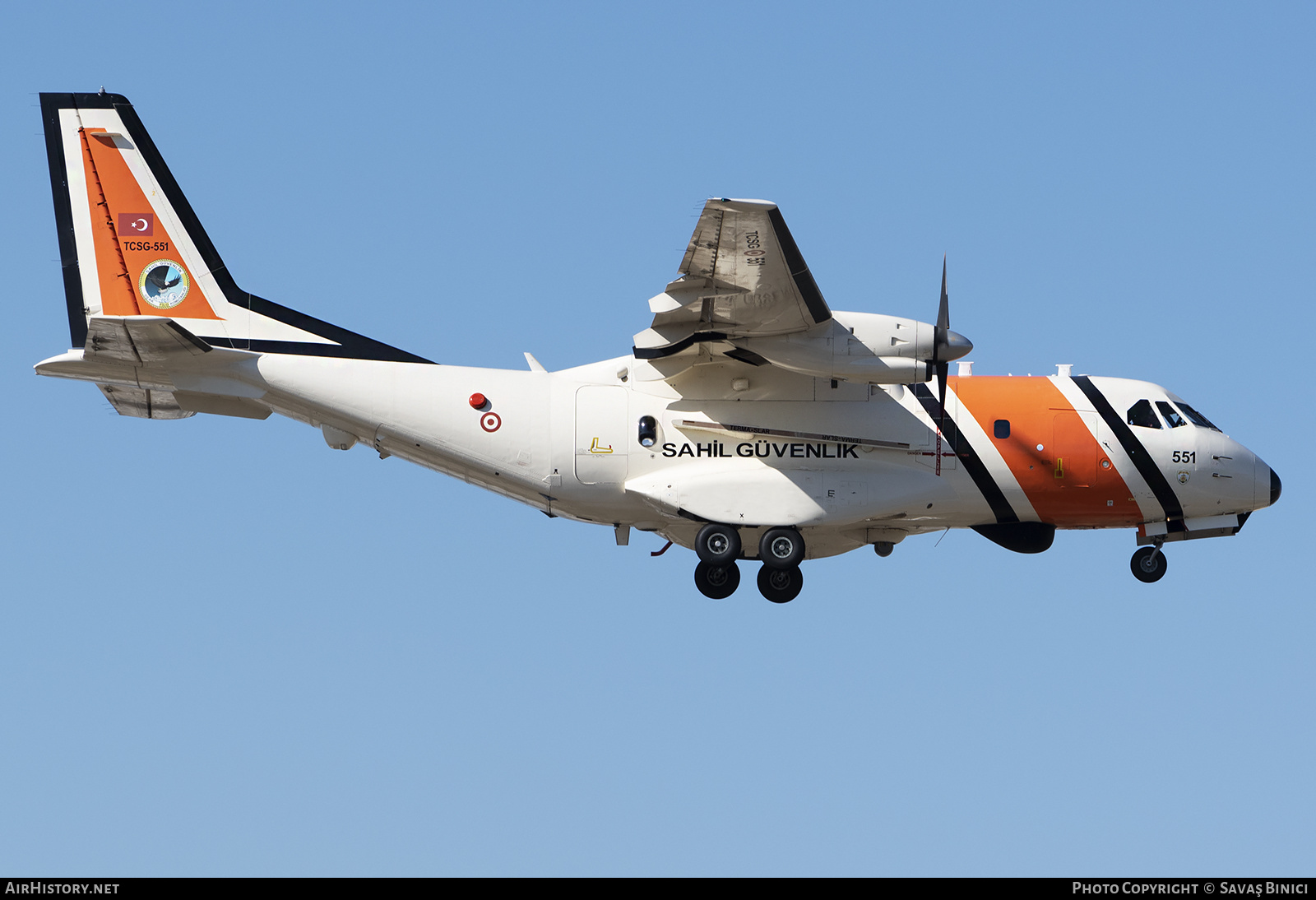 Aircraft Photo of TCSG-551 | CASA/IPTN CN235M-100 | Turkey - Coast Guard | AirHistory.net #783916
