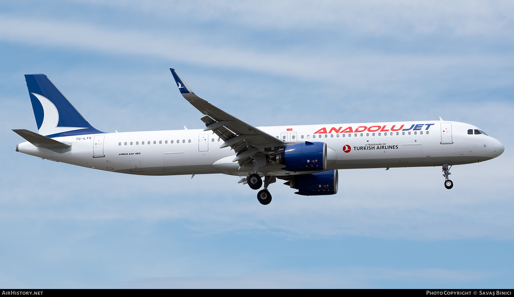 Aircraft Photo of TC-LTS | Airbus A321-271NX | AnadoluJet | AirHistory.net #783921